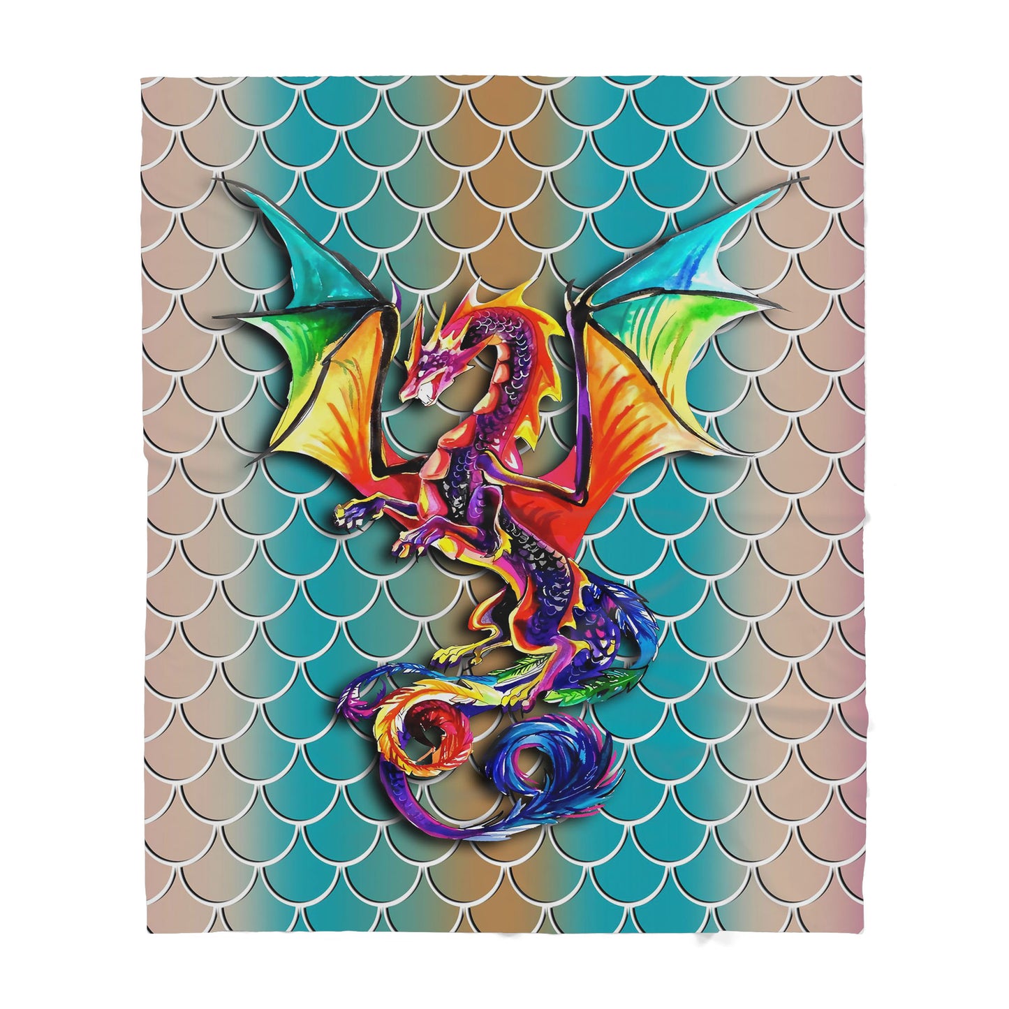 Custom Blanket Dragon Sherpa Blanket TQH