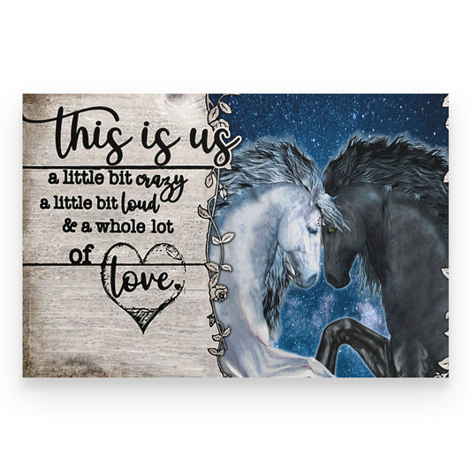 CANVAS-Horse Couple- This Is Us - Wedding Anniversary - TA