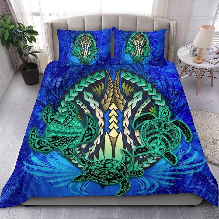 Polynesian Turtle Bedding Set Swirls