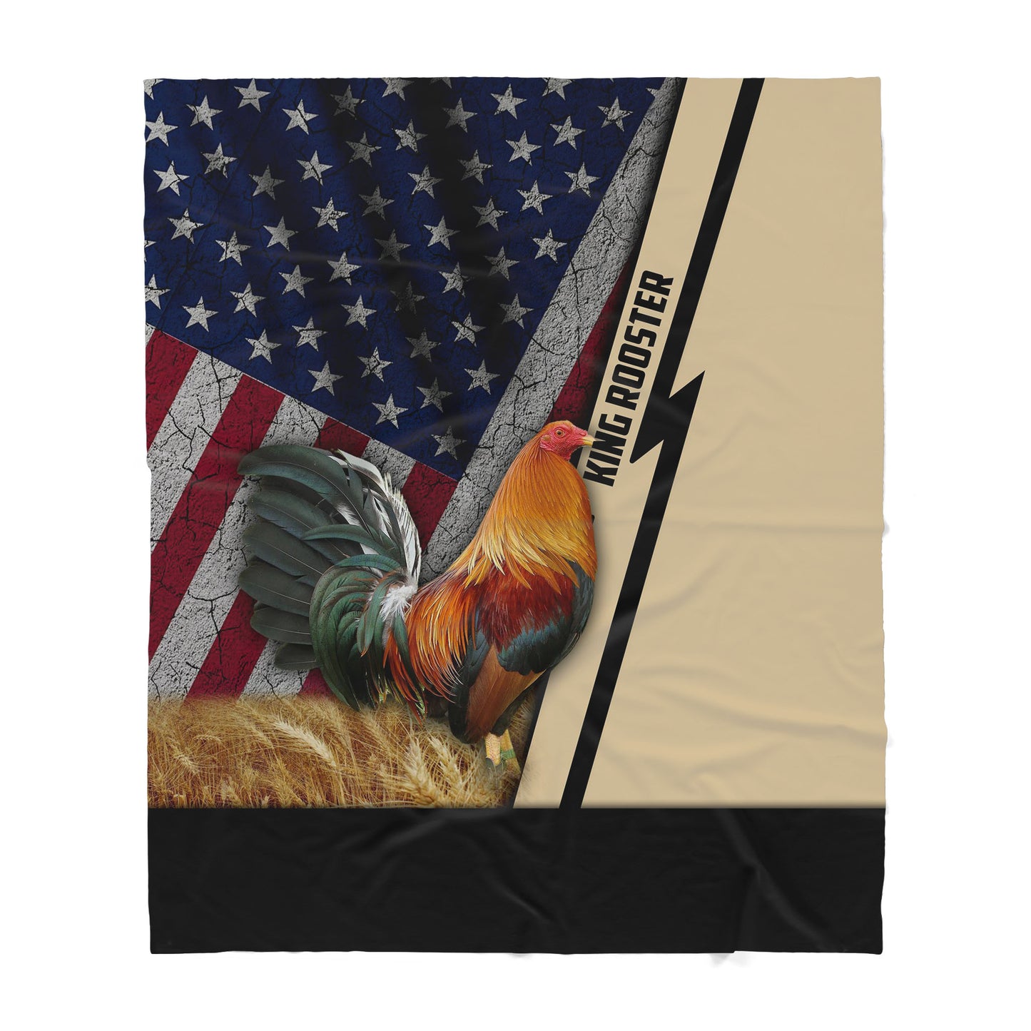 InfiniteStore 3D Printed Rooster Sherpa Blanket ML
