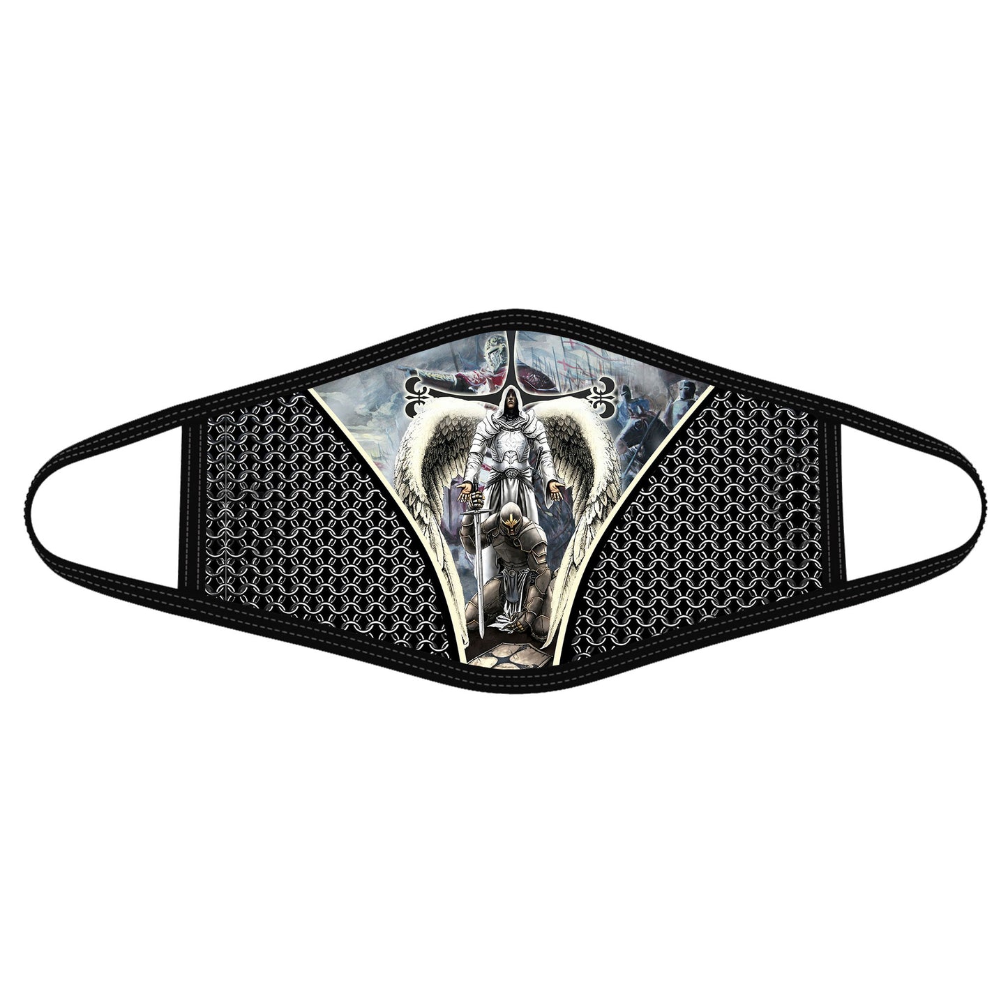 Premium God and Knight 3D All Over Printed Face Mask PL