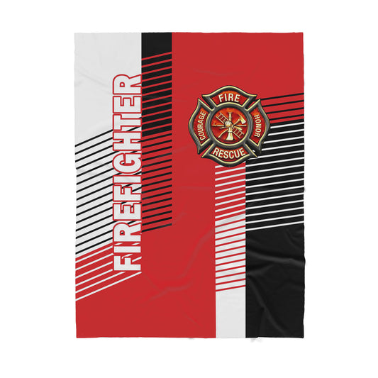 Custom Blanket Firefighter Sherpa Blanket TQH