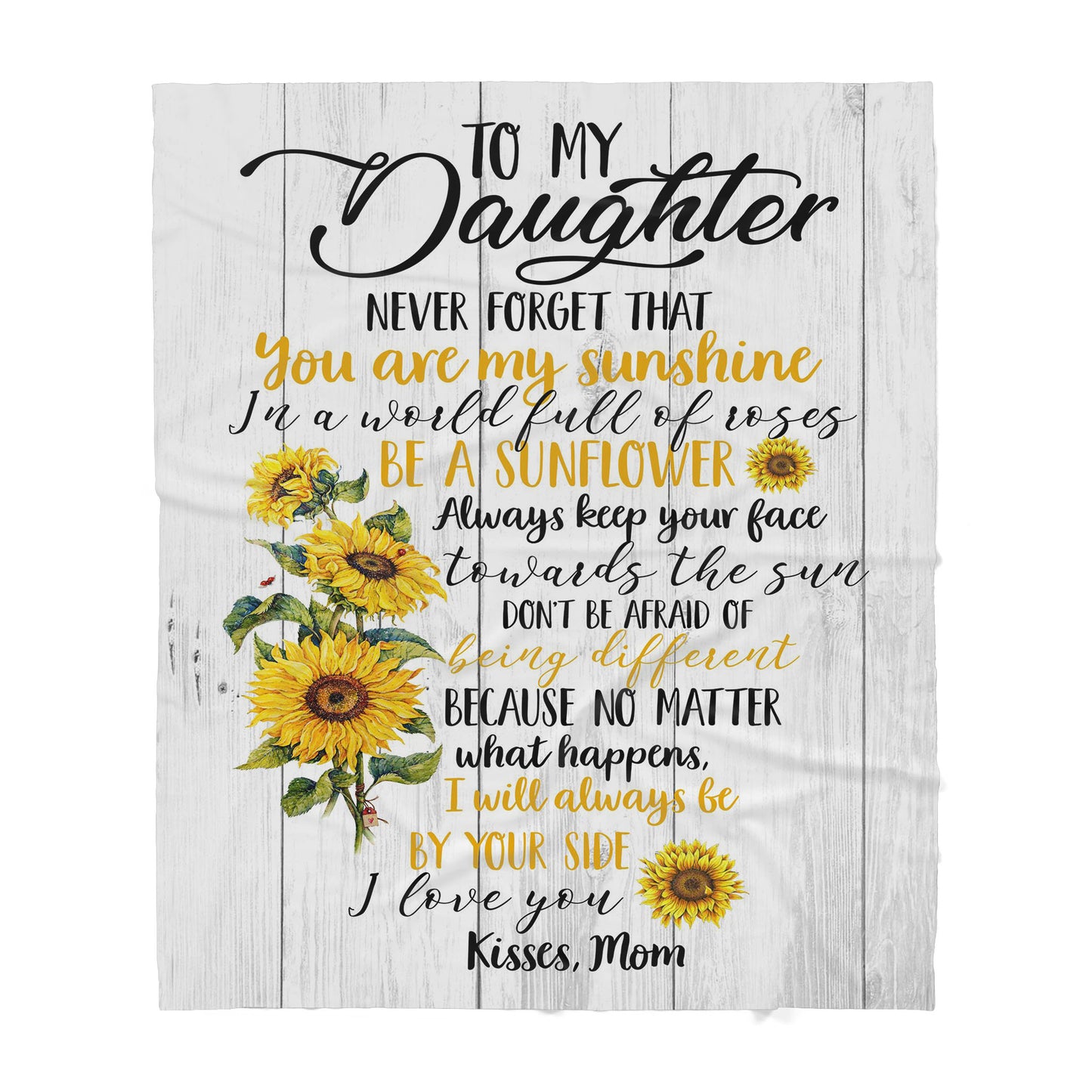 Custom Blanket To My Daughter - Gift For Daughter - Sherpa Blanket TA