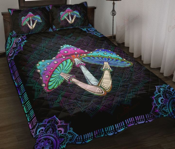 Mushroom Hippie Quilt Bedding Set