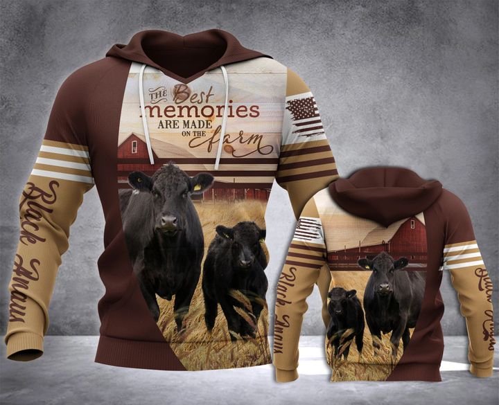 Cattle 3D All Over Printed Hoodie For Men And Women
