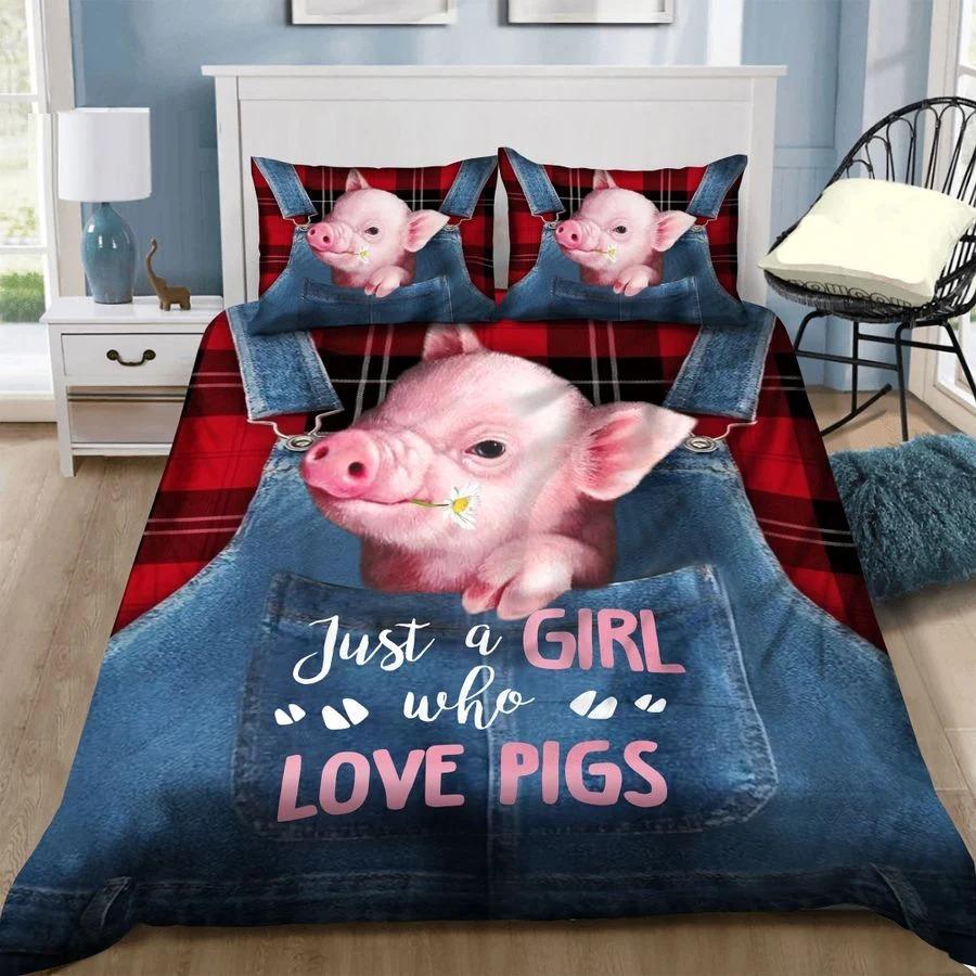Just A Girl Who Love Pigs Bedding Set TA0720202