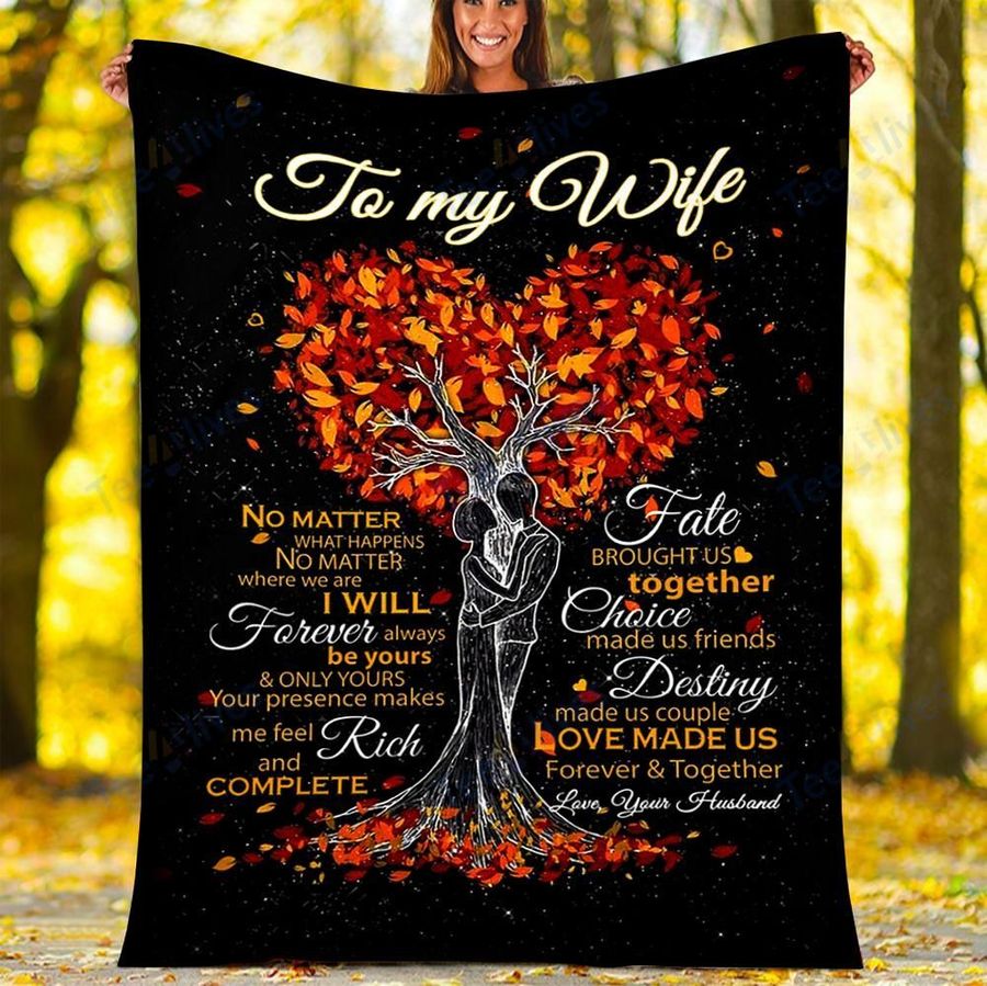 Custom Blanket To My Wife-Best Gift For Wife-Sherpa Blanket TA
