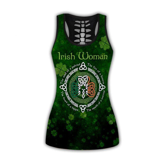 St.Patrick Irish Combo Hollow Tank Top And Legging Outfit