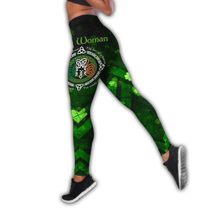 St.Patrick Irish Combo Hollow Tank Top And Legging Outfit