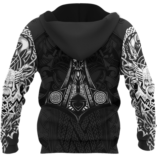 Odin Viking Tattoo Style Pullover - Amaze Style™-Apparel