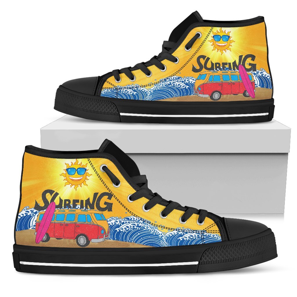 Donna Sneakers Alte - Nero-Amaze Style™-Womens High Top - Donna Sneakers Alte - Nero-US5.5 (EU36)-Vibe Cosy™