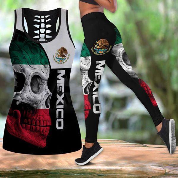 Mexico Skull Combo Legging + Tank Limited by SUN SU230601