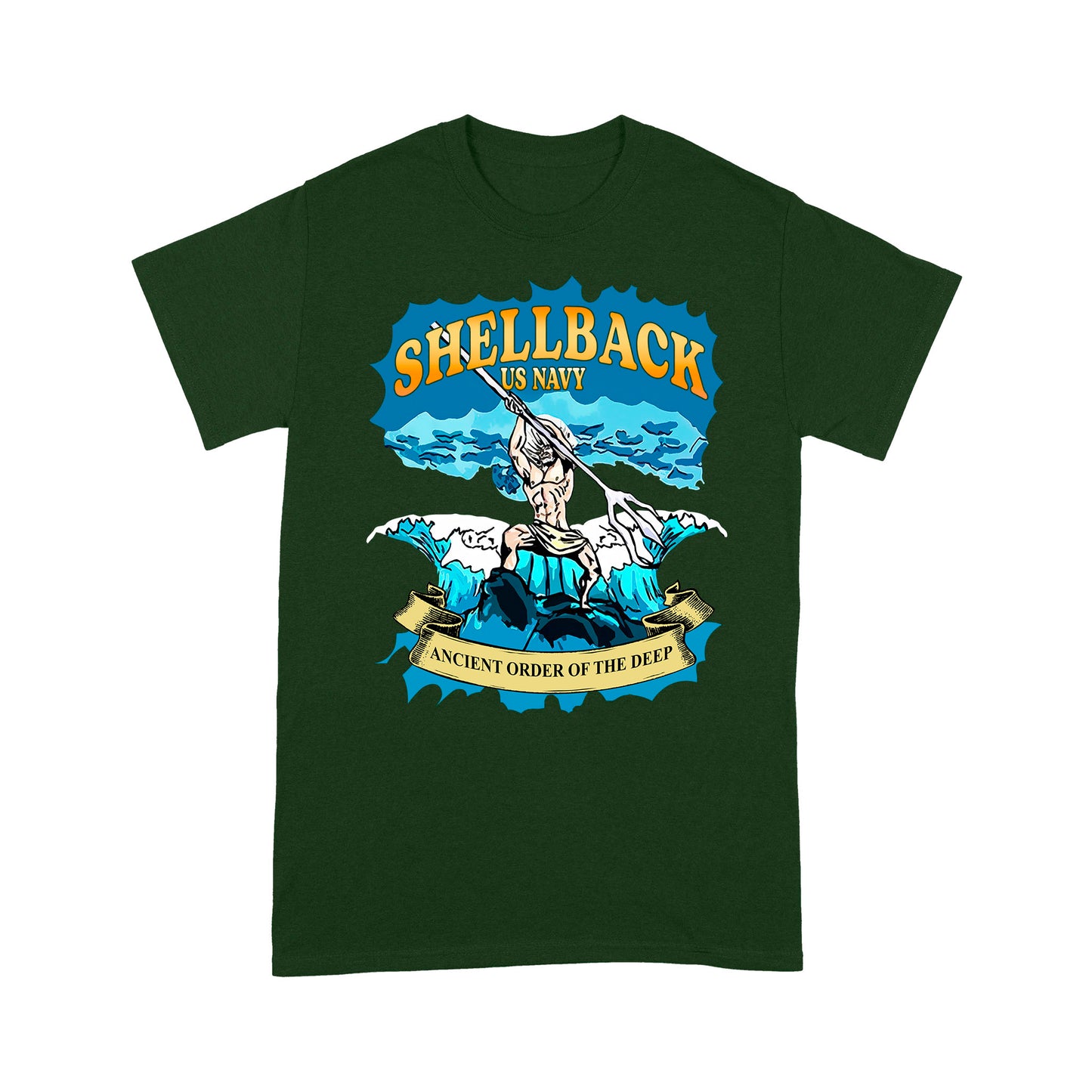 Shellback US Navy Ancient Order Of The Deep Standard T-Shirt Amazing Gift For Dad Papa Grandpa
