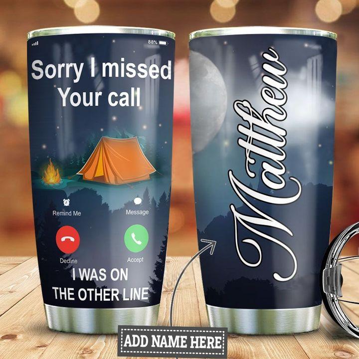 Personalized Name Camping Stainless Steel Tumbler