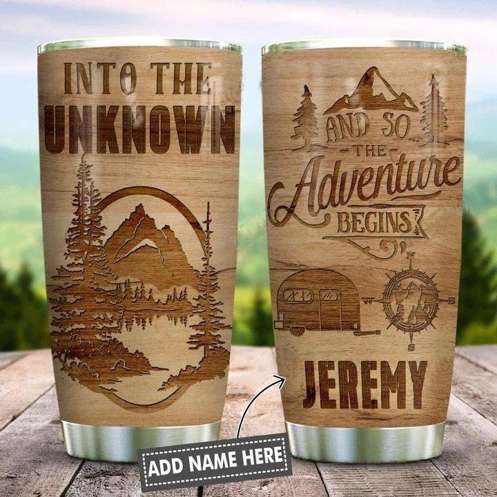 Personalized Name Camping Stainless Steel Tumbler