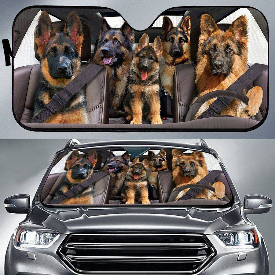 German Shepherd Car Windshield Sunshades