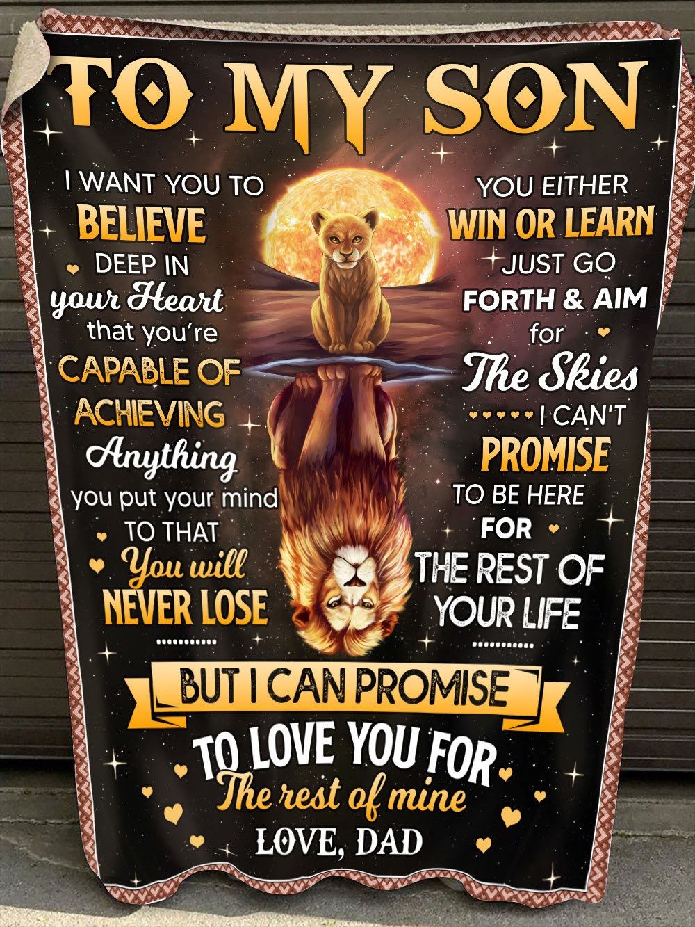 Custom Blanket To My Son-Best Gift For Son-Sherpa Blanket TA