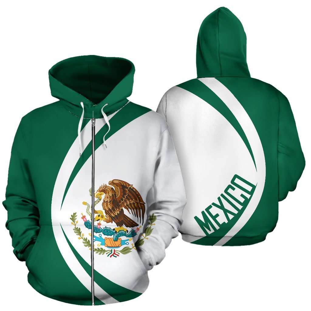 Mexico Coat Of Arms Hoodie - Circle Style - Amaze Style™-Apparel