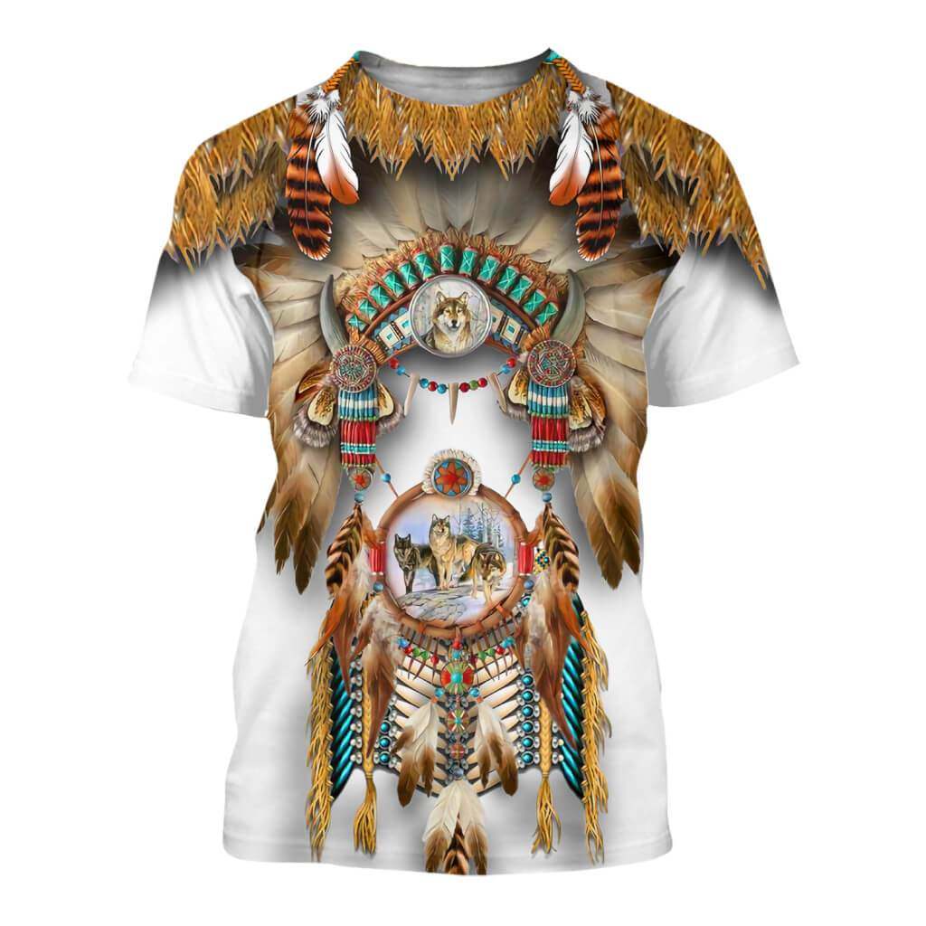 NATIVE AMERICAN 3D OVER PRINTED HOODIE SWEATER MP887 - Amaze Style™-Apparel