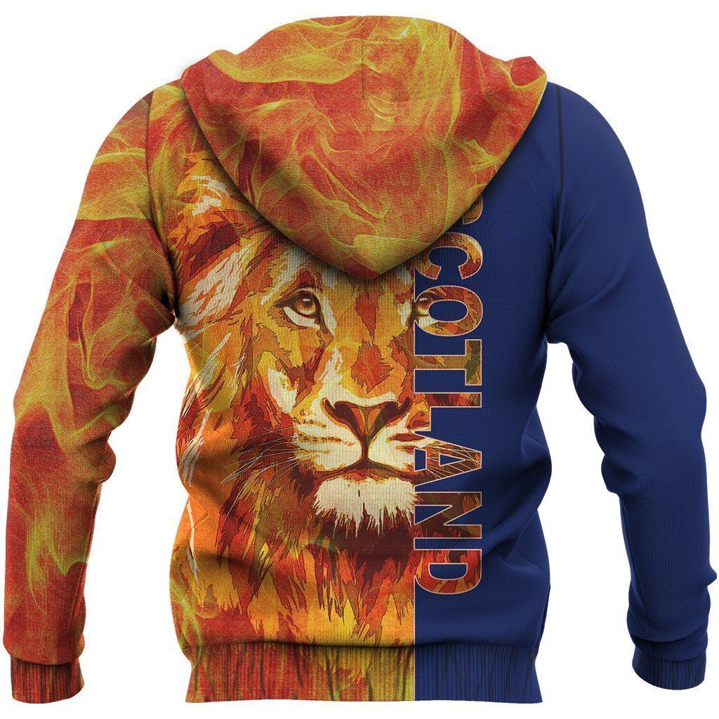 Scotland Hoodie - FLag & Lion Fire NNK022902