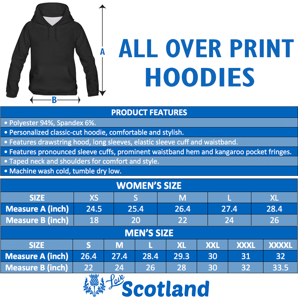 Scotland Hoodie - Lion & Thistle Special (Blue) NNK022904 - Amaze Style™-ALL OVER PRINT HOODIES