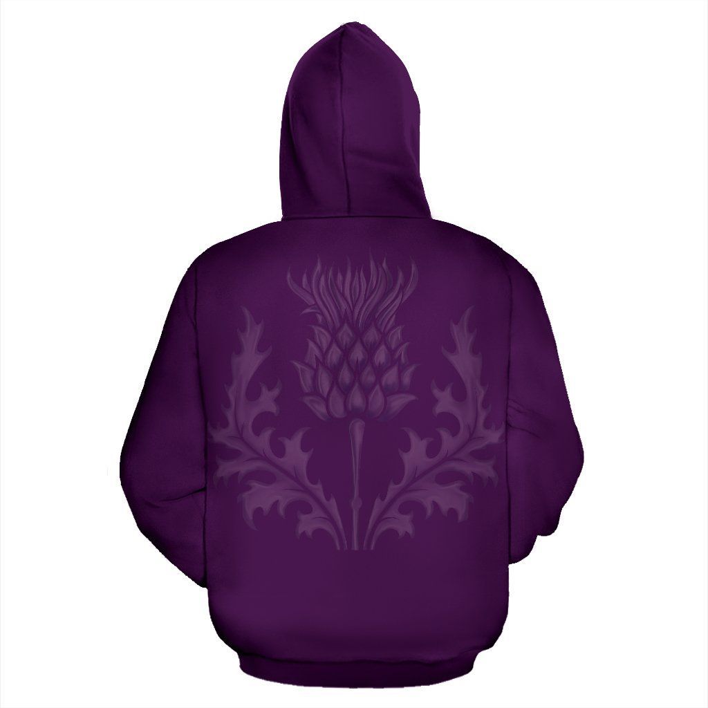 Scotland Hoodie, Purple Thistle All Over Print Hoodie NNK022911 - Amaze Style™-ALL OVER PRINT HOODIES (P)