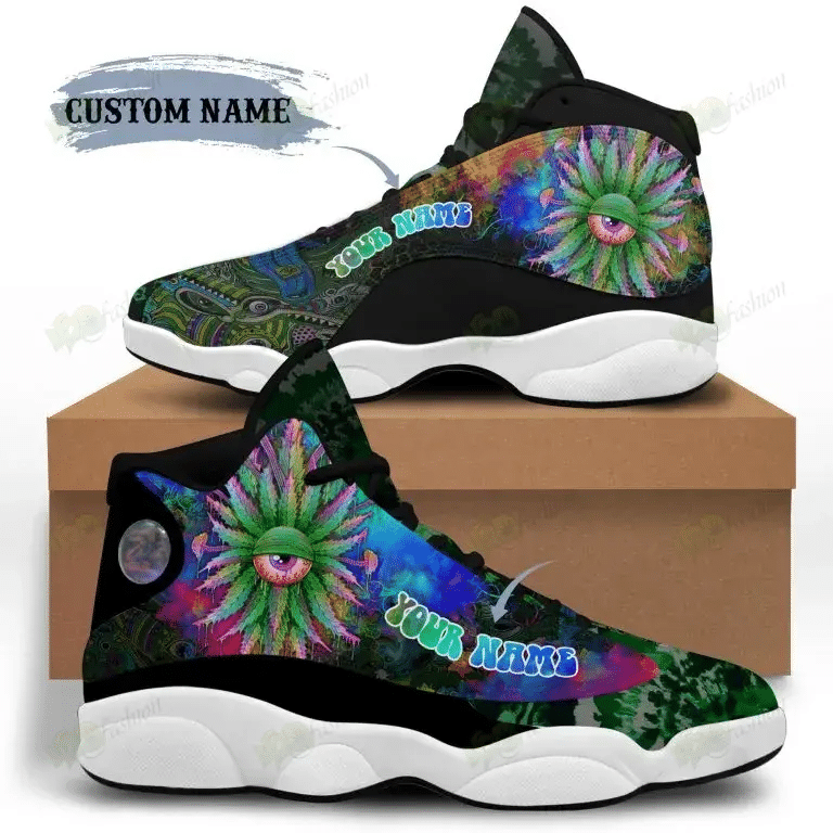 WEED AIR JORDAN 13 SNEAKERS JD13 XIII SHOES 18092110.CXT