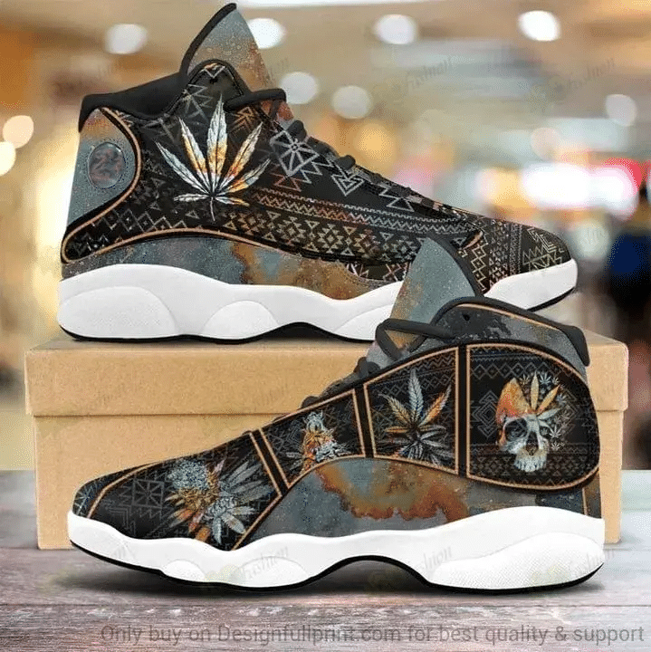 WEED AIR JORDAN 13 SNEAKERS JD13 XIII SHOES 18092120.CXT