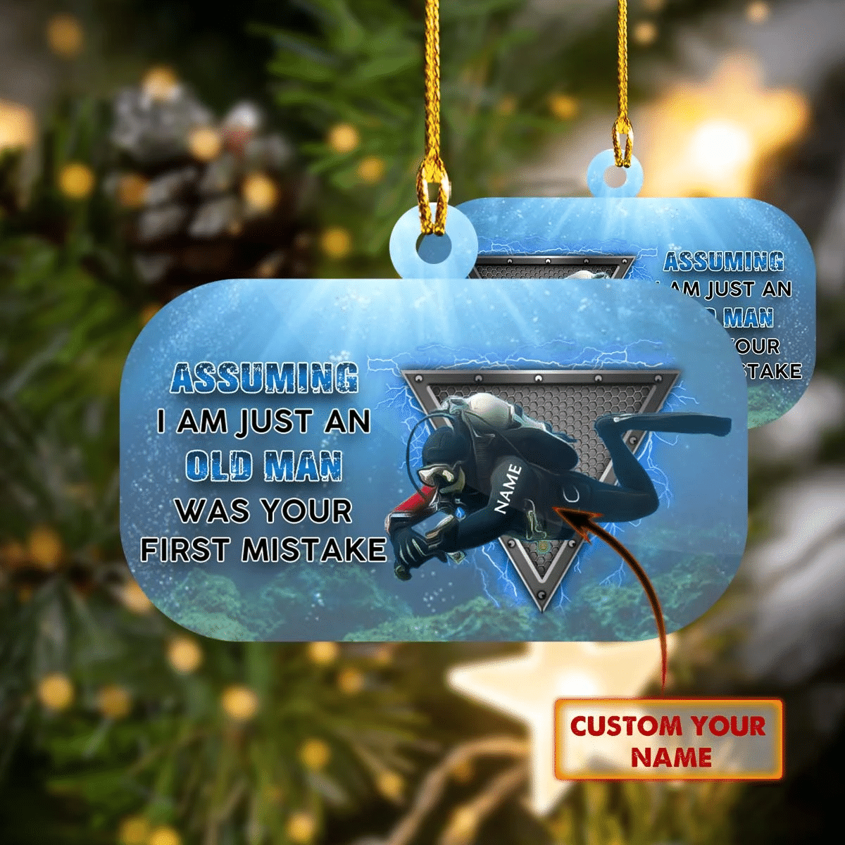 Scuba Diving Ornament CSO Scuba Diver Gift 73