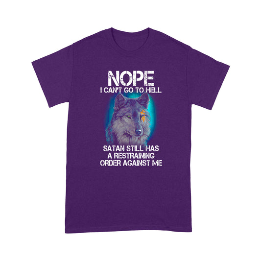 Wolf Can't Go To Hell Deluxe T-shirt ML