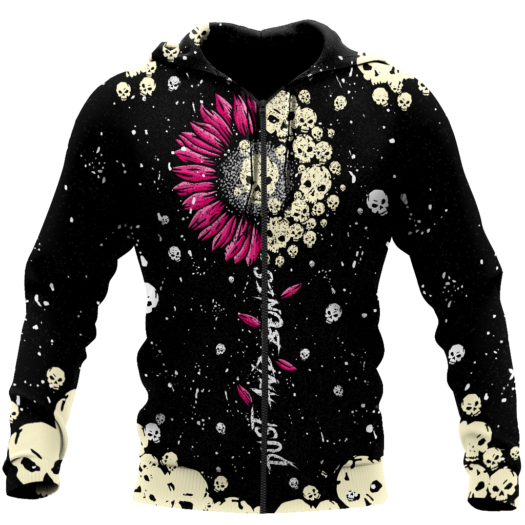 Love Sun Flower And Skull 3D all over for man and women QB05162002 - Amaze Style™-Apparel