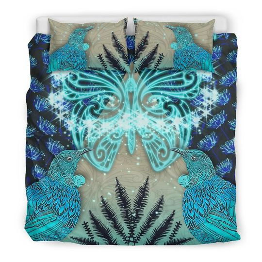 New zealand tui hineraukatauri bedding set blue