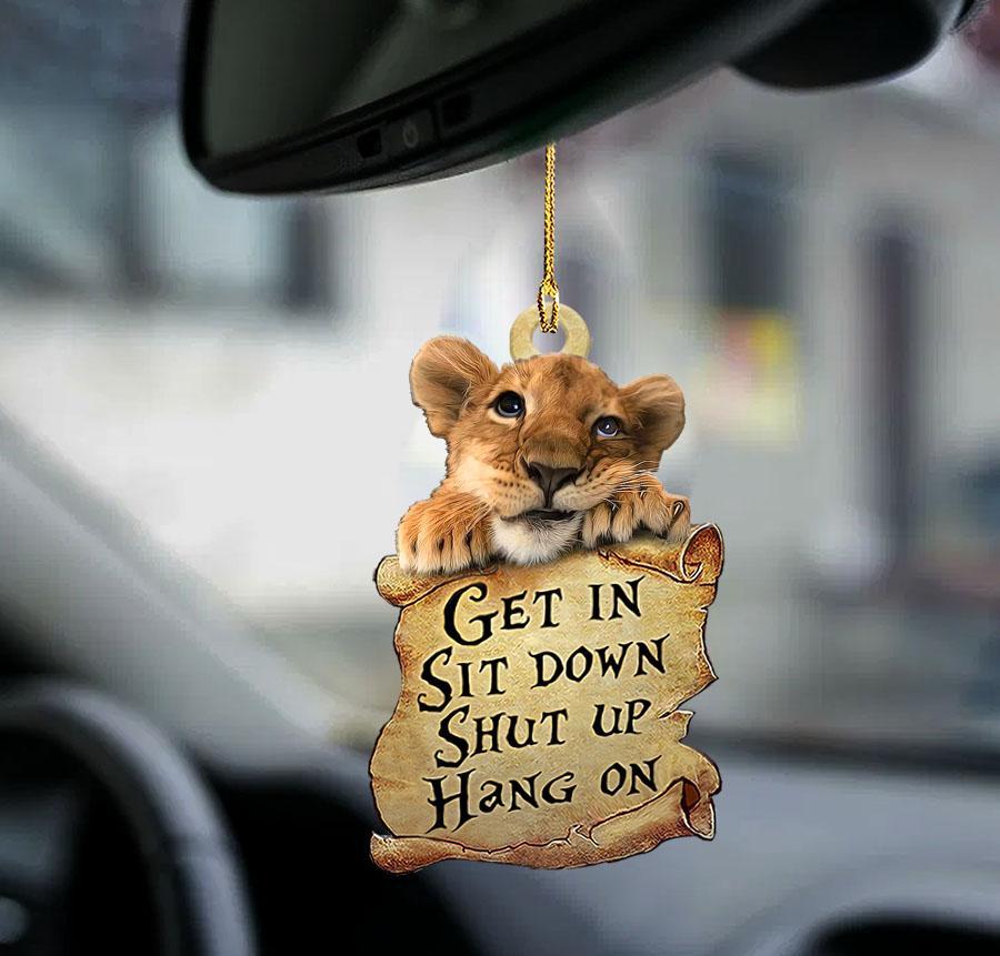 Lion Get In Two Sided Ornament