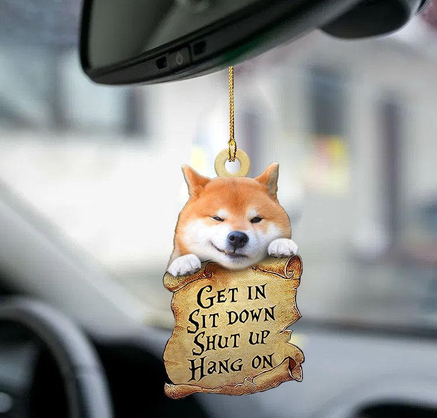 Shiba Inu Get In Two Sided Ornament