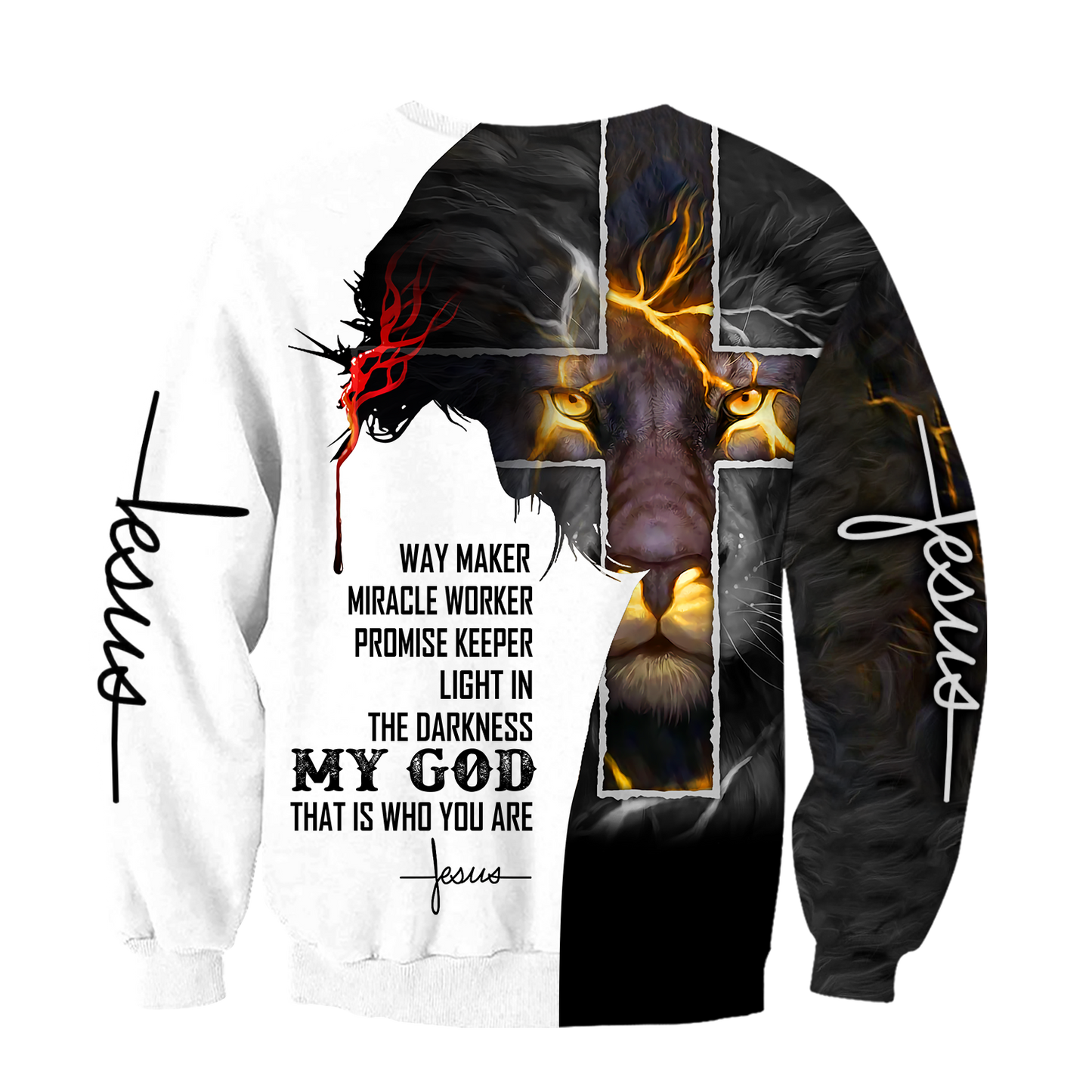 Easter Jesus - Way Maker Miracle Worker Promise Keeper Light In The Darkness - Amaze Style™-Apparel