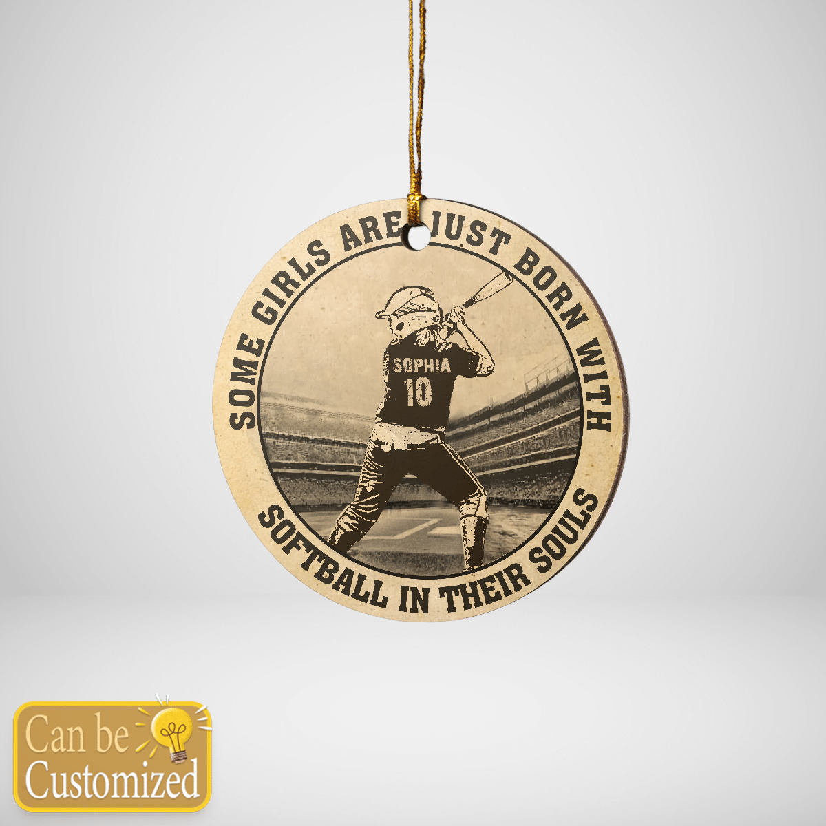 Softball Girls In Their Souls Ornament - SB01