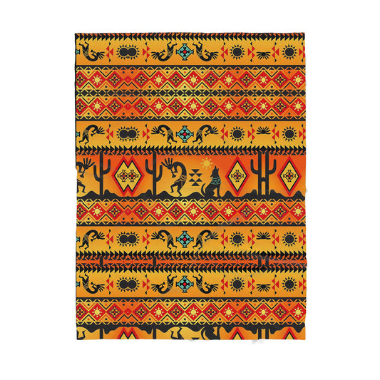 Native American Sherpa Blanket