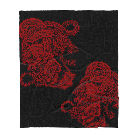 Custom Blanket Wolf Sherpa Blanket ML