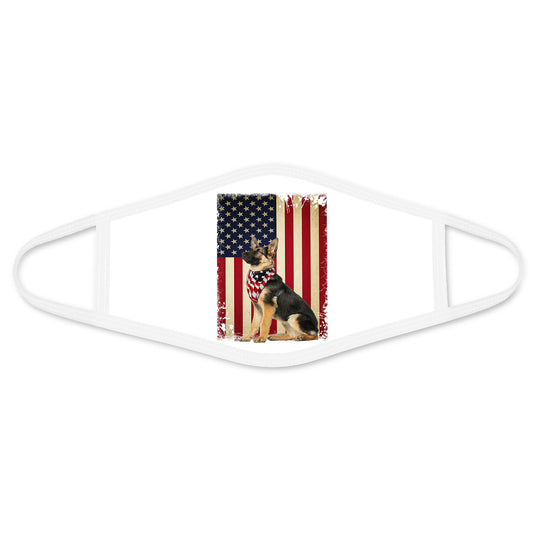 German Shepherd Police Dog Mask Polyblend Face Mask DL