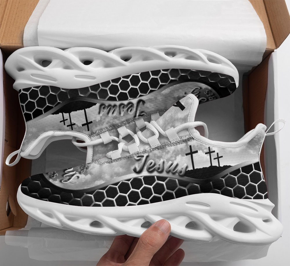 Jesus Christ Faith Hope Love with Cross Clunky Sneaker