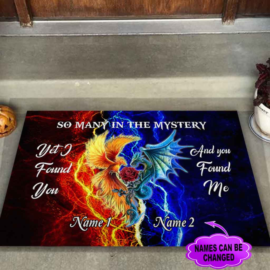 So Many In The Mystery Dragon Personalized Doormat