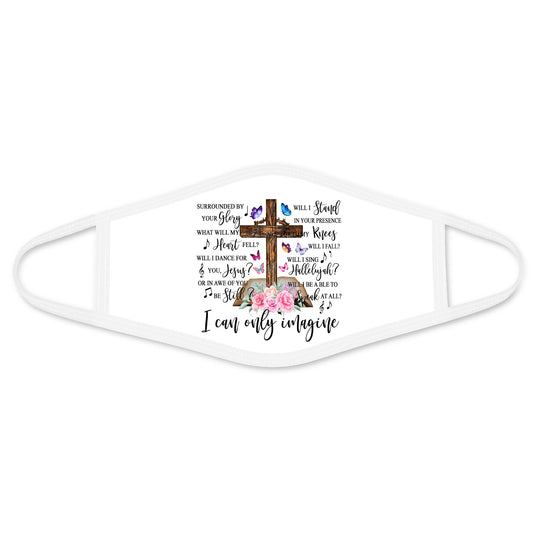 Jesus Face Mask White TQH