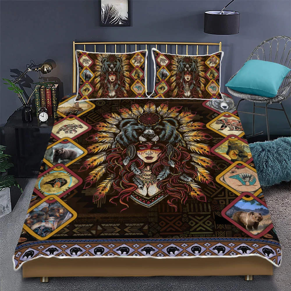 Native Bear Native American Bedding Set