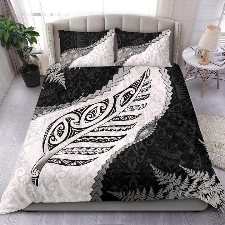 Paua Shell Maori Silver Fern 3D All Over Printed Bedding Set