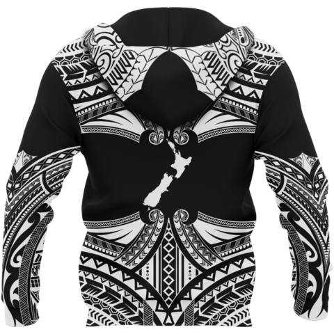 New Zealand - Wairua Aotearoa Pullover Hoodie (Black) A0 - Amaze Style™-Apparel