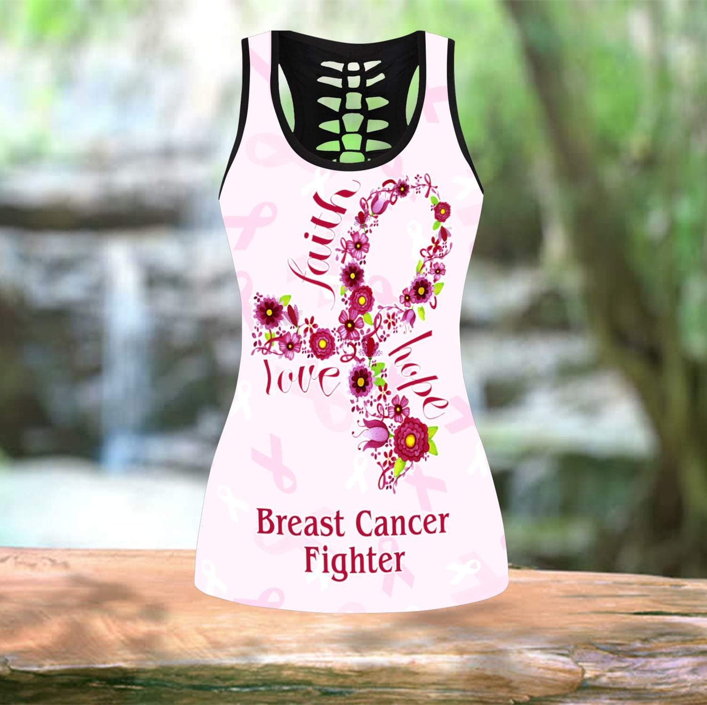 Breast Cancer-Faith Hope Love Combo Tank + Legging DQB07232012