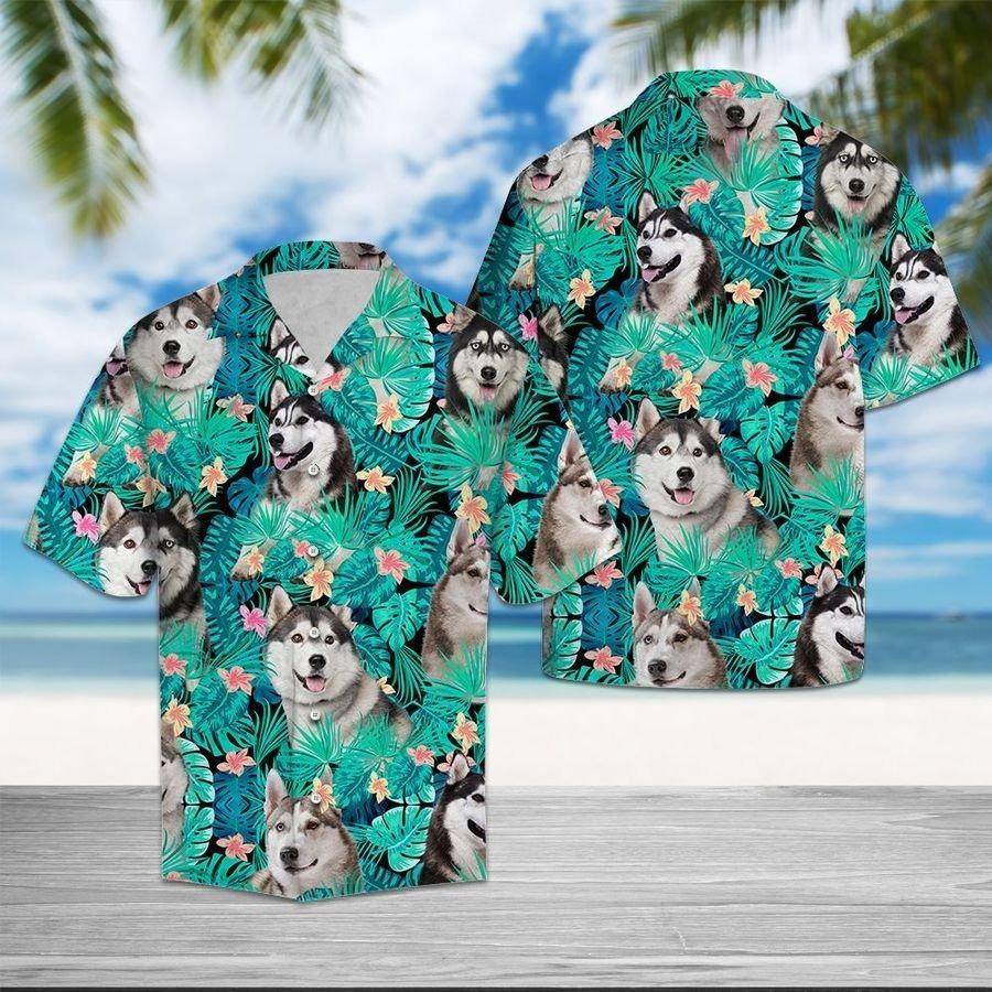 Siberian Husky Tropical Hawaii Shirt TA0708201