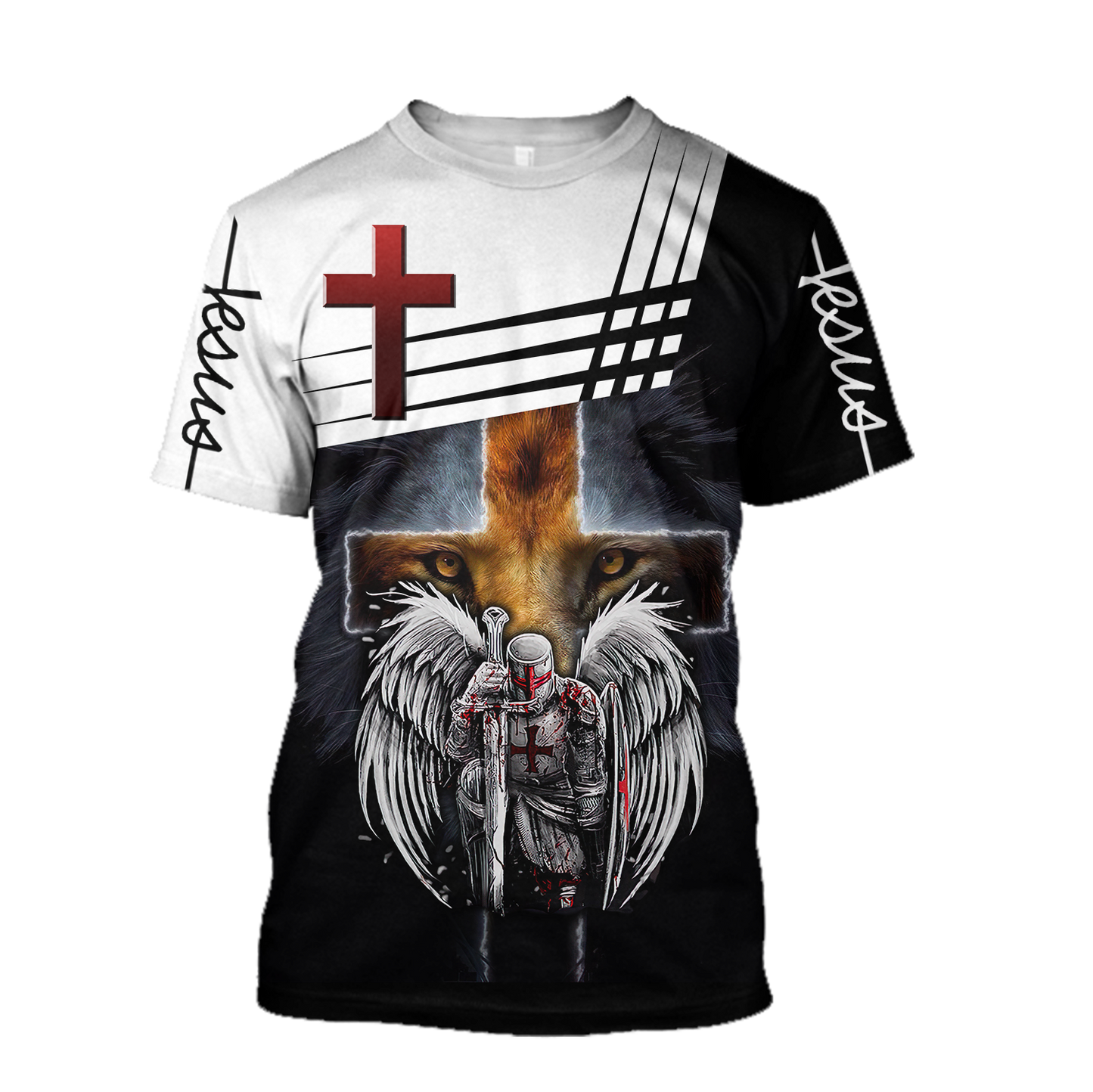Knight of Christ Jesus 3D All Over Printed Shirts For Men and Women AM220402 - Amaze Style™-Apparel