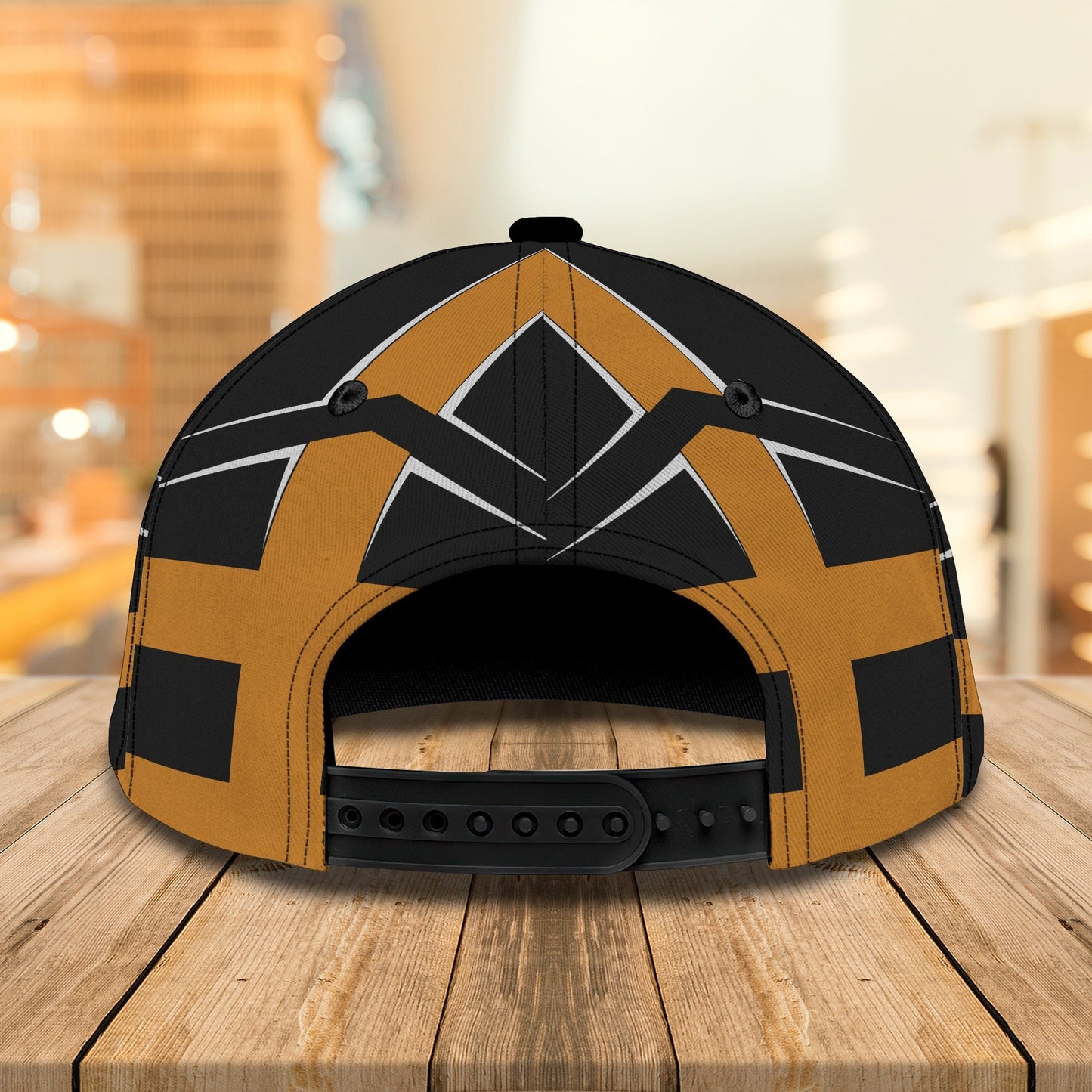 Custom Name Fishing hat Yellow 3D design print Cap