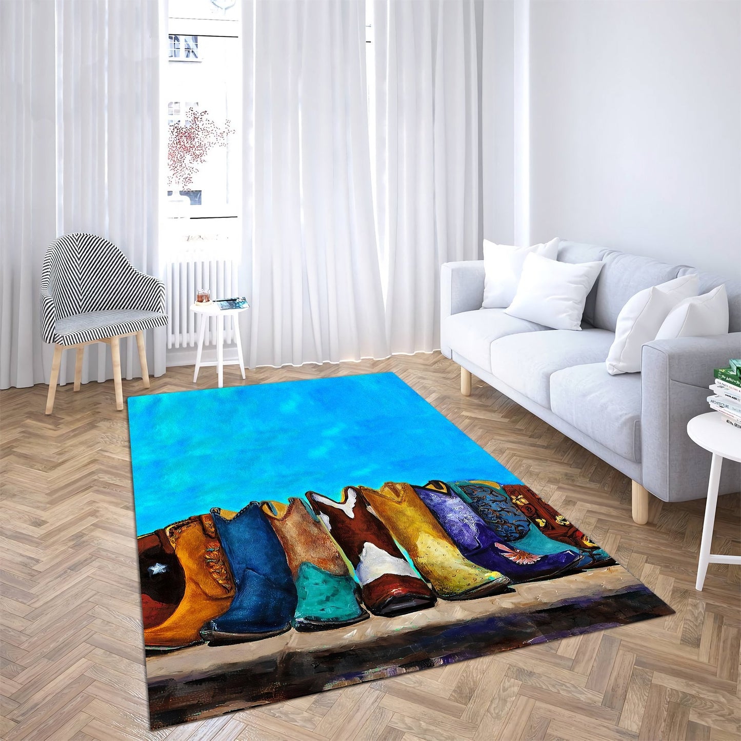 Cowboy Shoes Combo Rug